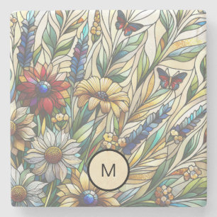 Wildblumen für die Hartglasdesign Steinuntersetzer