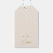 Wildblumen für die jüdische Kindernahrung Danke Geschenkanhänger (Rückseite)