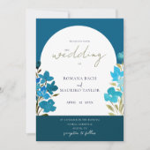 Wildblumen für die künstlerische Romantik Einladung (Vorderseite)