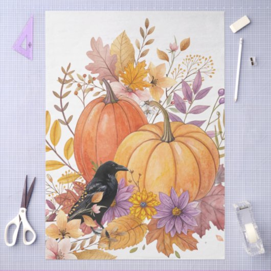 Wildblumen für große Wasserfarben Pumpkins & Crow Seidenpapier (Basteln)