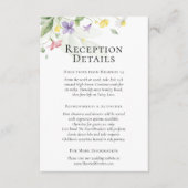 Wildblumen für Hochzeiten Begleitkarte (Vorderseite)