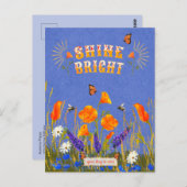 Wildblumen für Inspiration Postkarte (Vorne/Hinten)