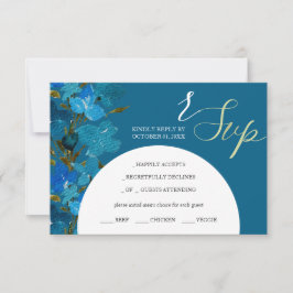 Wildblumen für künstlerisch blaues Wasser RSVP Karte