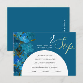Wildblumen für künstlerisch blaues Wasser RSVP Karte