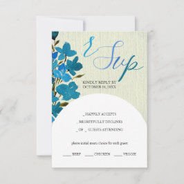 Wildblumen für künstlerisch blaues Wasser RSVP Karte