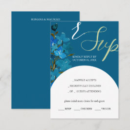 Wildblumen für künstlerisch blaues Wasser RSVP Karte