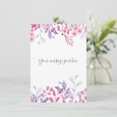 Wildblumen für lila Länder Karte (Stehend Vorderseite)