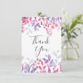 Wildblumen für lila Länder Karte (Stehend Vorderseite)