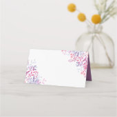 Wildblumen für lila Länder Platzkarte (Rückseite)