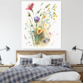 Wildblumen für Naturliebhaber Leinwanddruck (Insitu (Schlafzimmer))