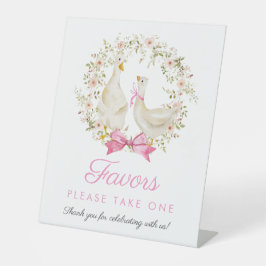 Wildblumen für niedliche Gänse-Girl-Kranz-Liebhabe Sockelschild