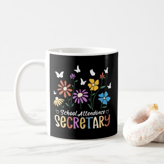 Wildblumen für Schulbesuch Kaffeetasse (Mit Donut)