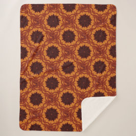 Wildblumen für Schwarz und Gold 2 Sherpadecke