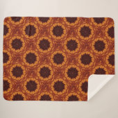 Wildblumen für Schwarz und Gold 2 Sherpadecke (Vorderseite (Horizontal))