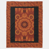 Wildblumen für Schwarz und Gold 3 Fleecedecke (Vorderseite)