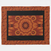 Wildblumen für Schwarz und Gold 3 Fleecedecke (Vorderseite (Horizontal))