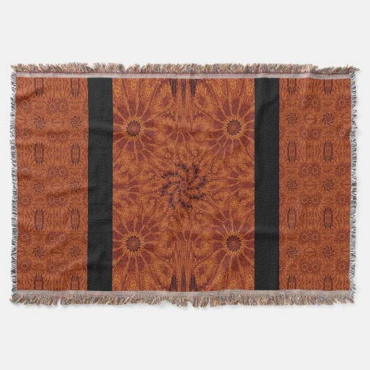 Wildblumen für Schwarz und Gold 8 Decke (Vorderseite)