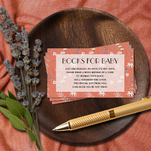 Wildblumen für Terracotta-Babybuchanfragen Begleitkarte