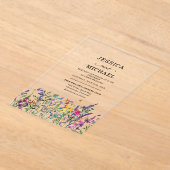 Wildblumen für Wasserfarben Acryleinladungen (Ablage )