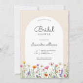 Wildblumen für Wasserfarben Brautparty Einladung (Vorderseite)