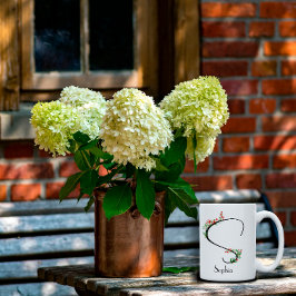 Wildblumen für Wasserfarben Buchstaben S Tasse