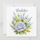 Wildblumen für Wasserfarben Dankeskarte (Vorderseite)