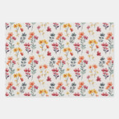 Wildblumen für Wasserfarben Einfach und elegant Geschenkpapier Set (Vorderseite 3)