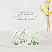 Wildblumen für Wasserfarben für Beileid Karte (Gelbe Blume)