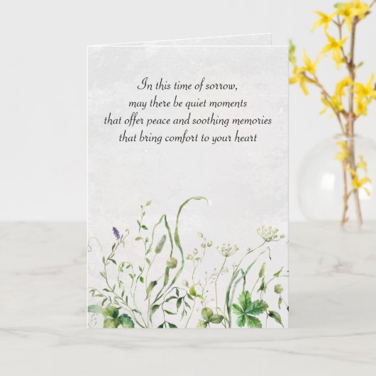 Wildblumen für Wasserfarben für Beileid Karte (Gelbe Blume)