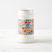 Wildblumen für Wasserfarben - Hintergrund-99034 Bierglas (Mittel)