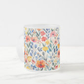 Wildblumen für Wasserfarben - Hintergrund-99034 Mattglastasse (Vorderseite Links)