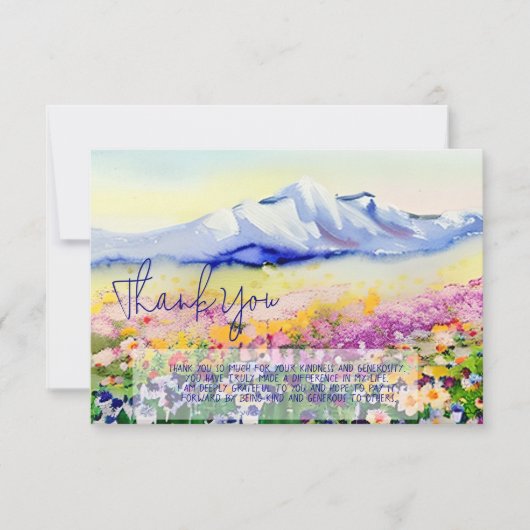 Wildblumen für Wasserfarben Karte (Vorderseite)