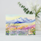 Wildblumen für Wasserfarben Karte (Stehend Vorderseite)