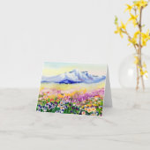 Wildblumen für Wasserfarben Karte (Gelbe Blume)