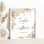 Wildblumen für Wasserfarben Karten und Geschenkpos Poster