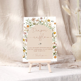 Wildblumen für Wasserfarben Kinderdusche Windelwas Poster