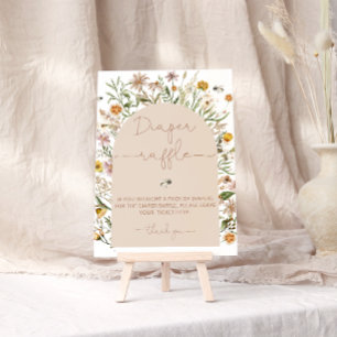 Wildblumen für Wasserfarben Kinderdusche Windelwas Poster