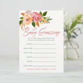 Wildblumen für Wasserfarben Kinderspiel Einladung (Stehend Vorderseite)