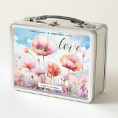 Wildblumen für Wasserfarben Metall Brotdose (Vorderseite)