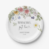 Wildblumen für Wasserfarben Pappteller (Vorderseite)