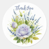 Wildblumen für Wasserfarben Runder Aufkleber (Vorderseite)