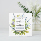 Wildblumen für Wasserfarben Save The Date (Stehend Vorderseite)