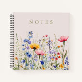 Wildblumen für Wasserfarbfelder, Folientaste Notizblock (Vorderseite)