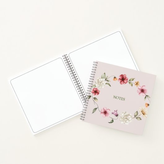 Wildblumen für Wasserfarbfelder, Folientaste Notizblock (Innenseite)