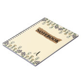 Wildblumen für Wasserfarbfelder Notizblock (Linke Seite)