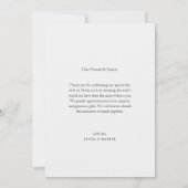 Wildblumen Garden Elegant Wedding Dankeschön Karte (Rückseite)