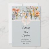 Wildblumen Garten botanischer Blumengarten Save th Einladung (Vorderseite)