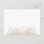 Wildblumen-Garten-Braut-Ausstellung-Shower Begleitkarte (Rückseite)