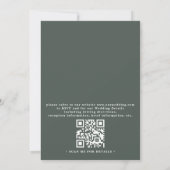 Wildblumen Garten Rustikal Elegant QR Code Hochzei Einladung (Rückseite)