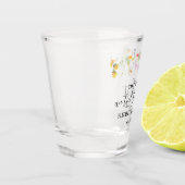 Wildblumen Gastgeschenk Hochzeit erschießen Schnapsglas (Links)